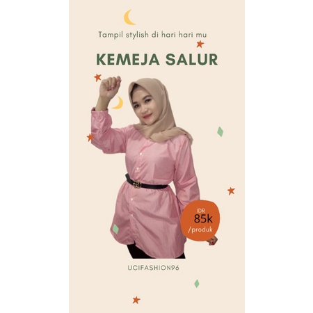 KEMEJA VIRAL-KEMEJA SALUR-KEMEJA KERJA-KEJA WANITA