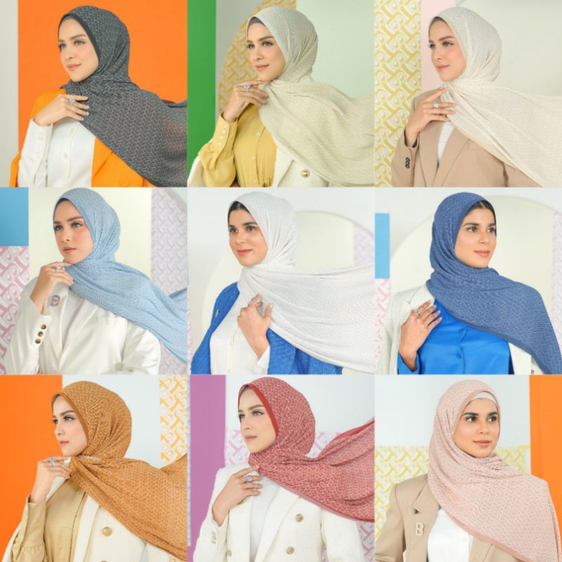 BUTTONSCARVES BIMU PLEATED SHAWL