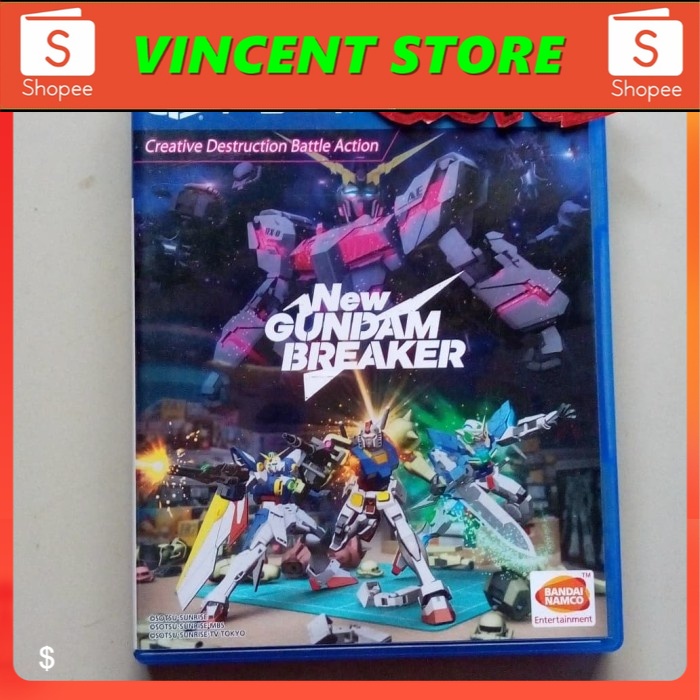 bd PS4 kaset game NEW GUNDAM BREAKER