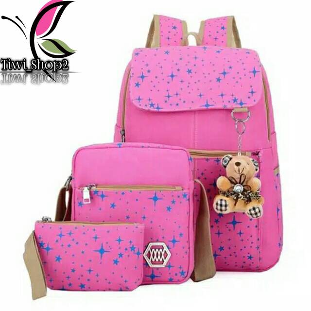 Tas murah/tas ransel/  TAS KLIPE - Tas Ransel beli 1 dapat 3
