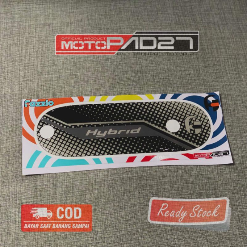 Motopad27 Sticker stiker resin timbul knalpot Yamaha Fazzio Premium