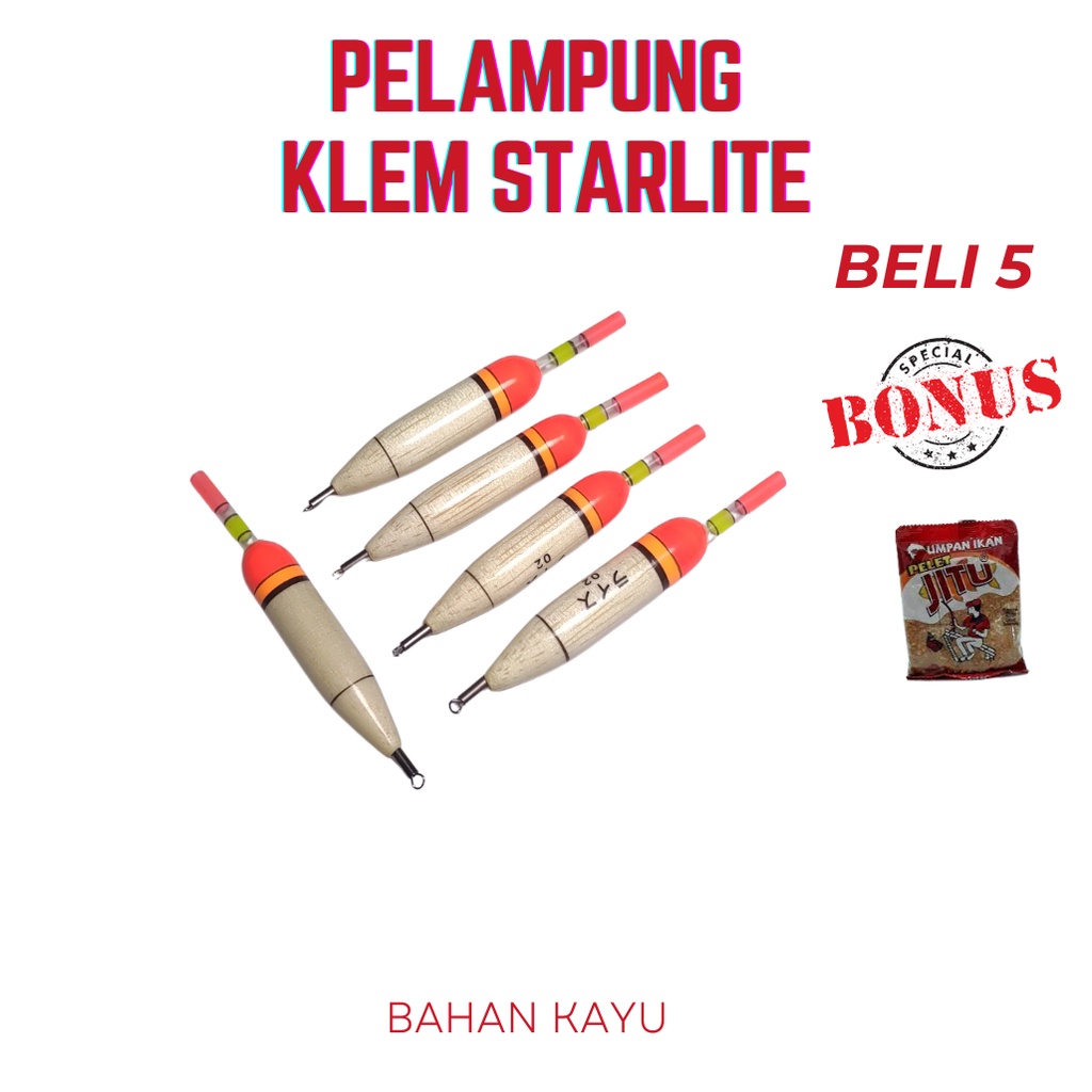 PELAMPUNG / KUMBULAN PANCING KLEM STARLITE MIRIP EXORI   Terlaris