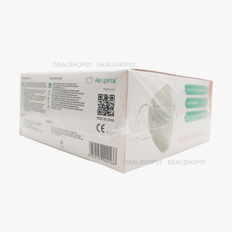 REXPIRIA | Masker KN95 3D FFP2 NR Filtering Half Mask