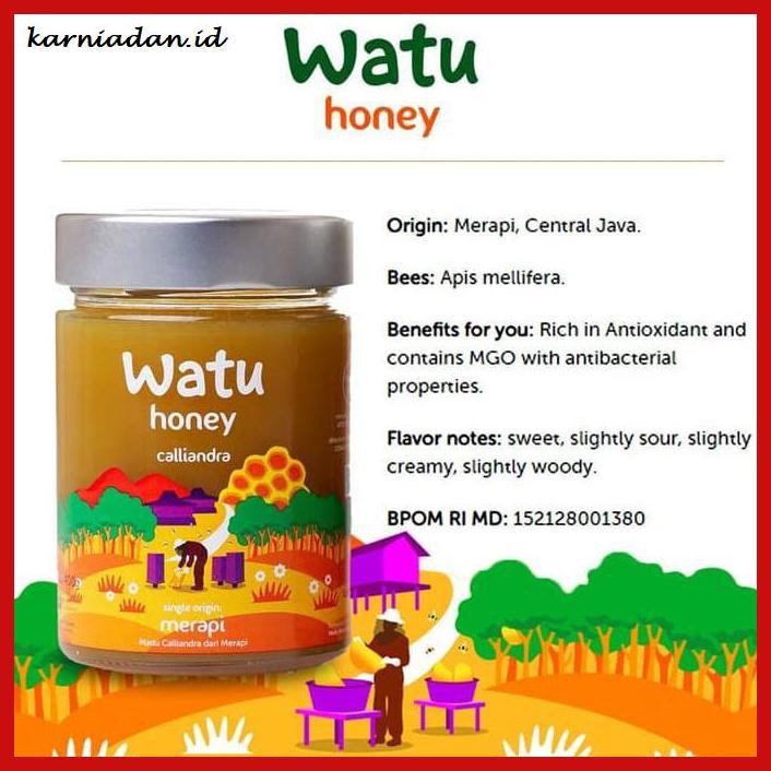 

MADU-MINUMAN- WATU MONOFLORAL HONEY - CALLIANDRA (CENTRAL JAVA) 400GR -ASLI-BUKAN-KAWE-KAWE-
