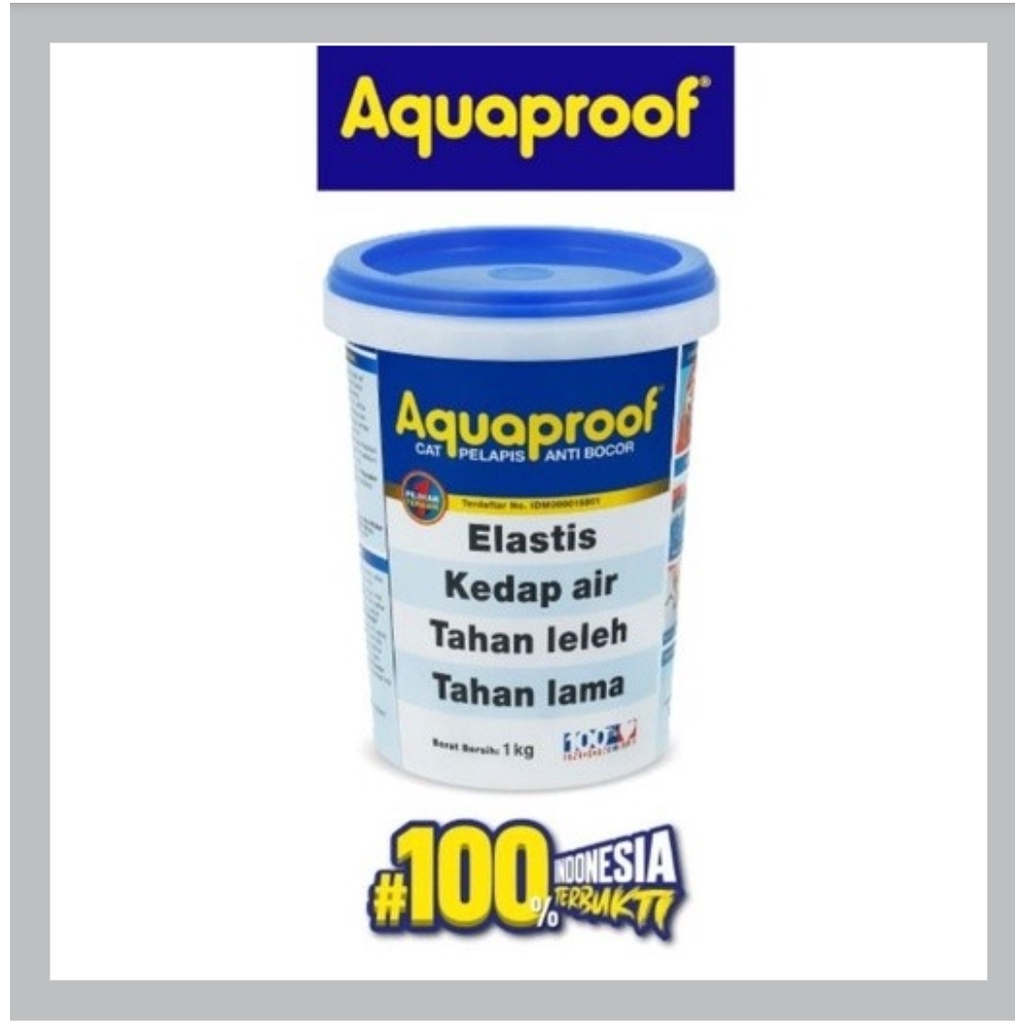 CAT AQUAPROOF / CAT PELAPIS ANTI BOCOR / CAT TEMBOK ABU-ABU 061 1KG
