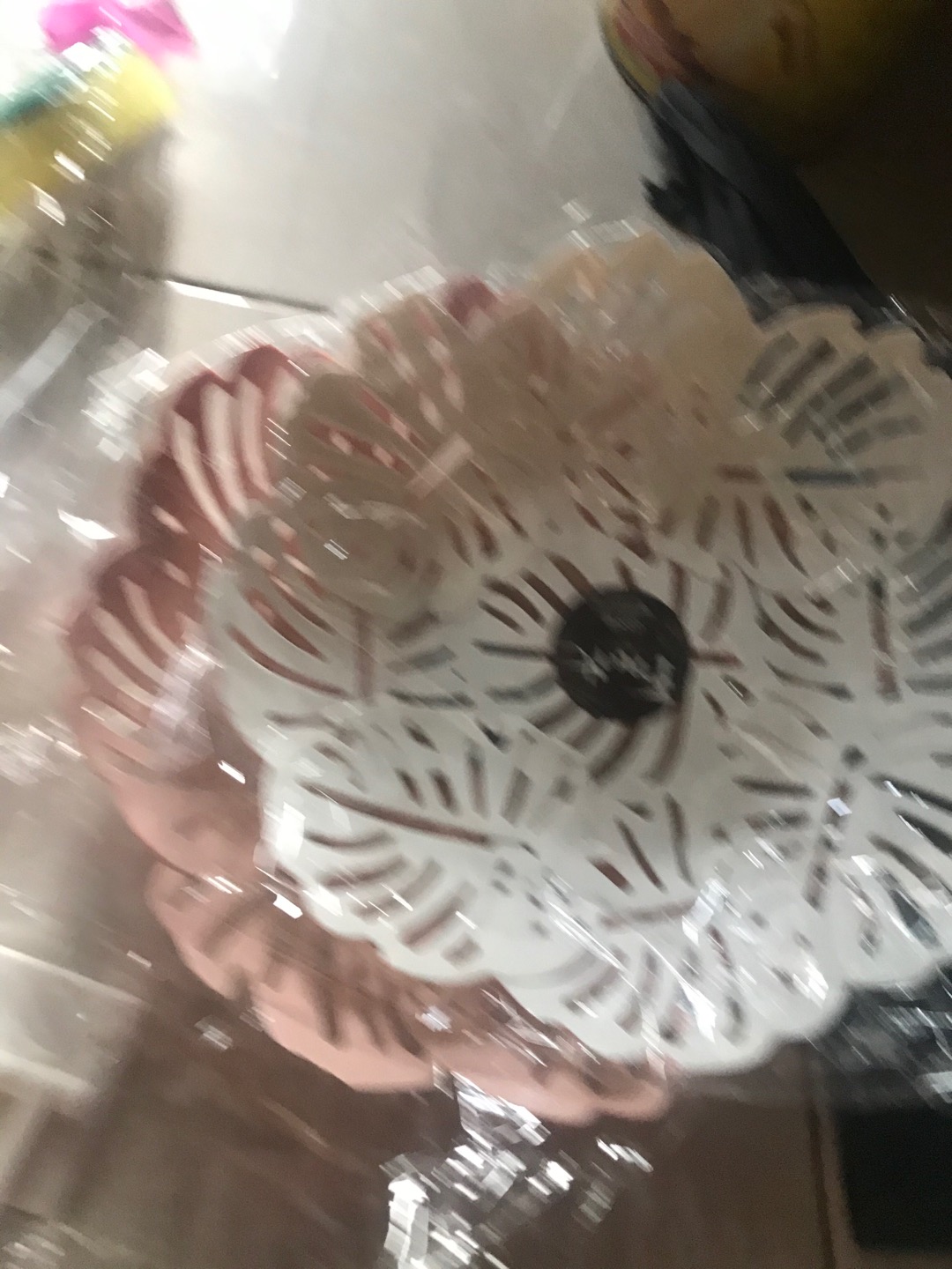 Piring Plastik Keranjang Buah Import Korea Murah Motif Daun