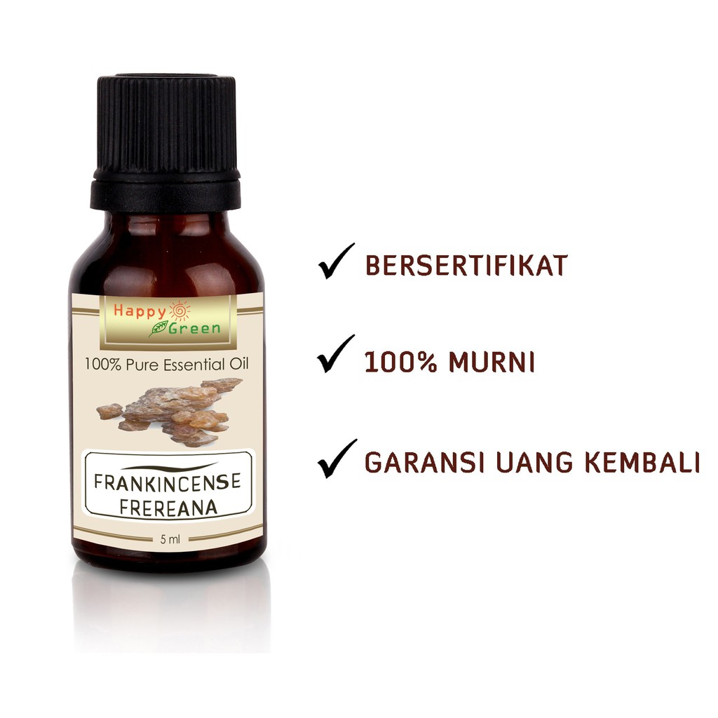 Happy Green ORGANIC Frankincense Frereana Essential Oil (5 ml) - Murni