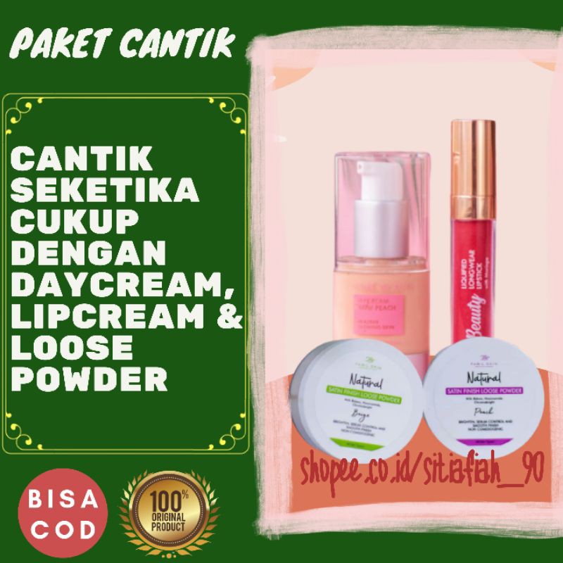 Tutorial cara make up natural dan simple skincare halal bpom fabil