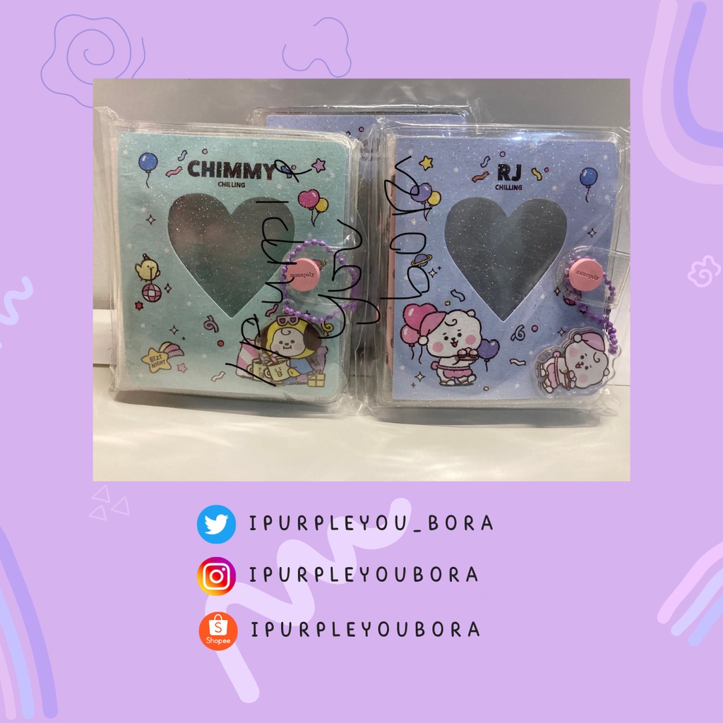 BT21 BTS Collect Book (Party) 콜렉트북 [파티] Binder PC Photocard Photo Card Kolbuk 1p CollBook Chimmy RJ