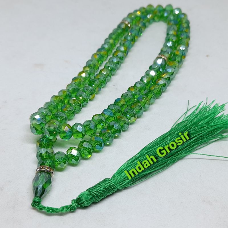 TASBIH BATU KRISTAL BERKILAU 8MM 99BUTIR/TASBIH KRISTAL