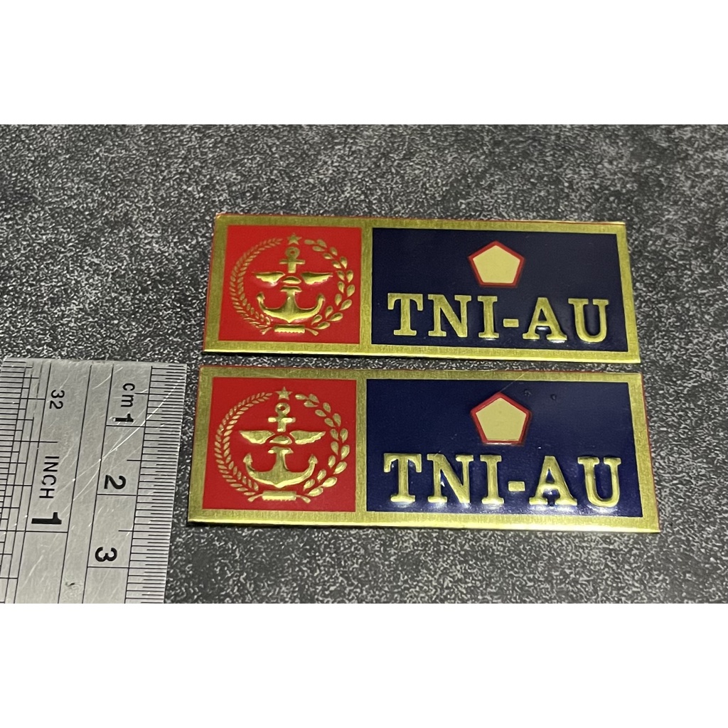 Sticker Plat TNI AU - Stiker Plat TNI AU  - Stiker TNI AU Mobil - Stiker Motor TNI AU