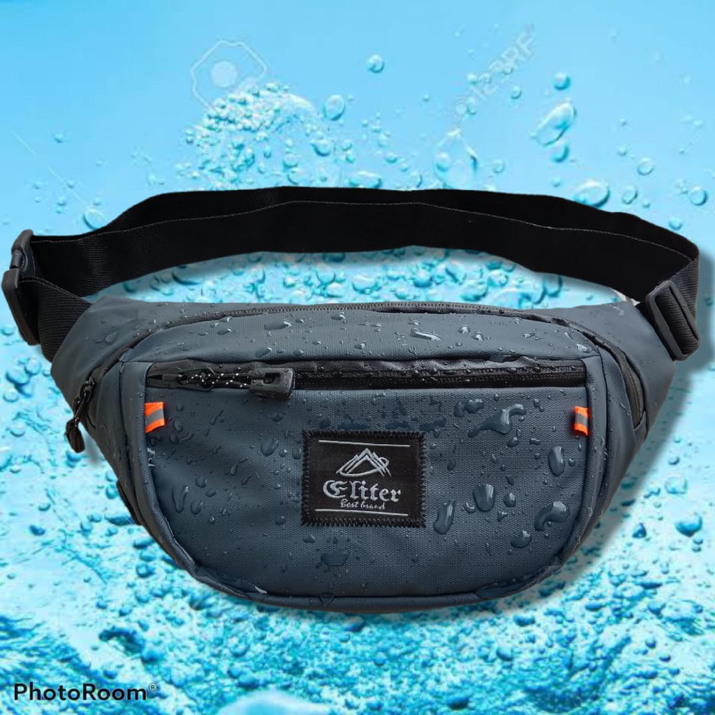 SLINGBAGKU (3 RUANGAN) TAS ELITER ANTI AIR PRIA WAISTBAG WATERPROOF