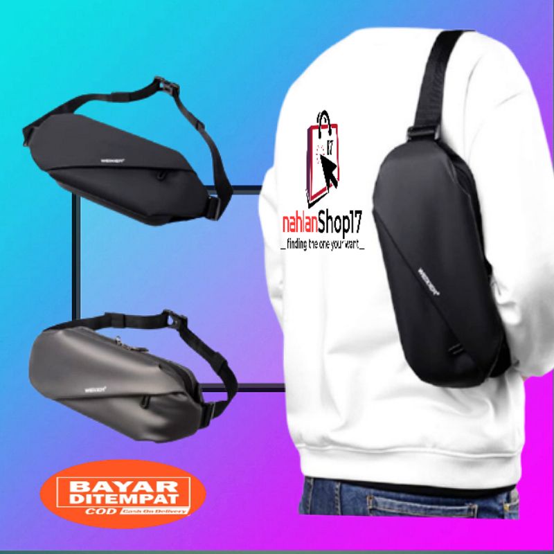 WAISTBAG TAS SELEMPANG PRIA WANITA DISTRO W1048 TAS SLEMPANG WEIXIER CHEST WX078