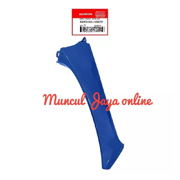 64202-K0J-N00ZH Cover Sayap Depan Kiri Bawah  Genio Biru