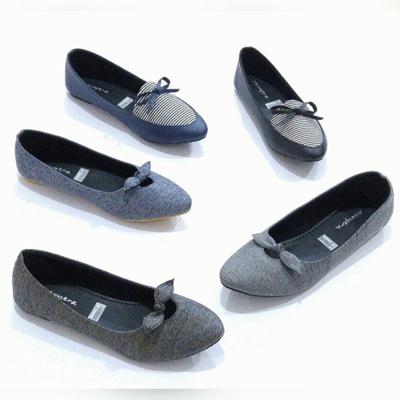 BORNEO  FLAT SHOES  WANITA BAHAN KANVAS PITA XAVYERA C01 dan B23