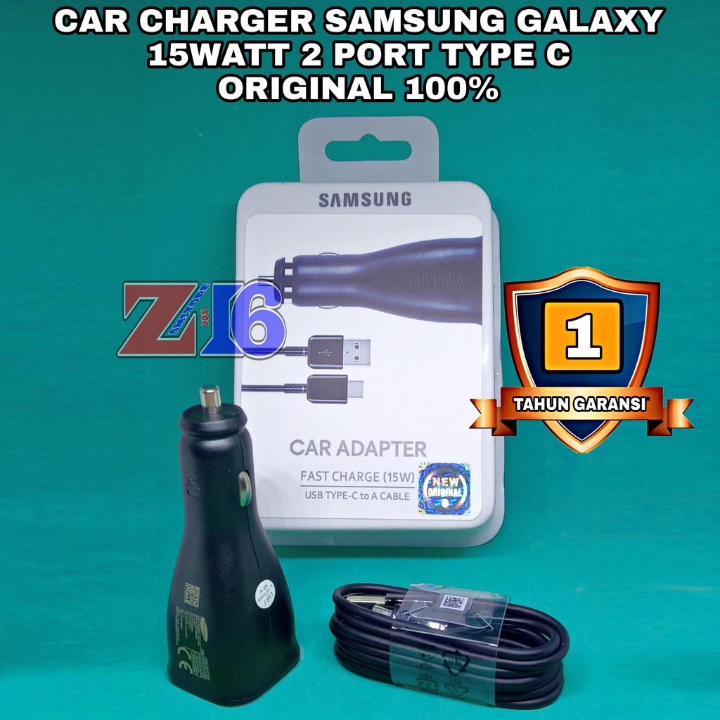 CAR CHARGER Samsung Galaksi S8 S9 S10 S10E S10PLUS  18WATT Fast charging galaxy galxsi Ori mobil car