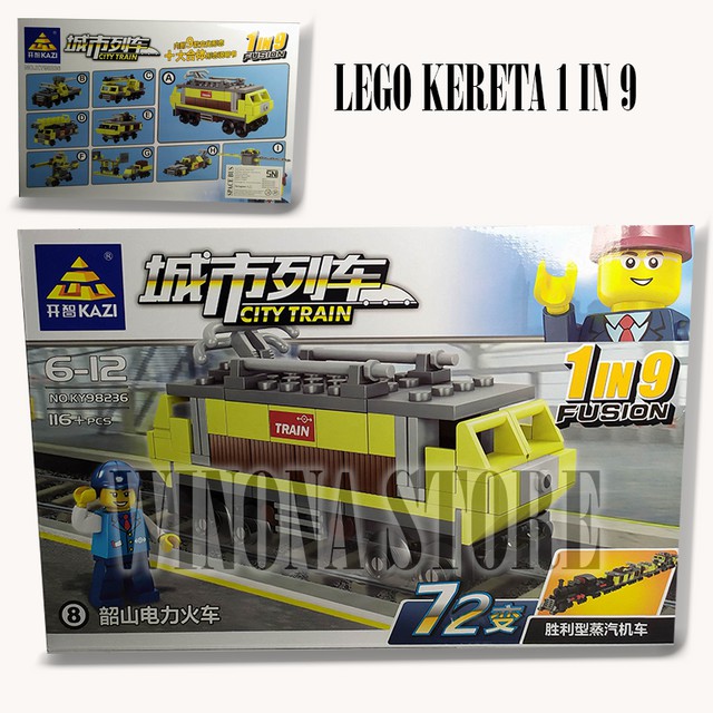  Lego  Kereta  Api City Train 1in 9 No 8 Shopee Indonesia