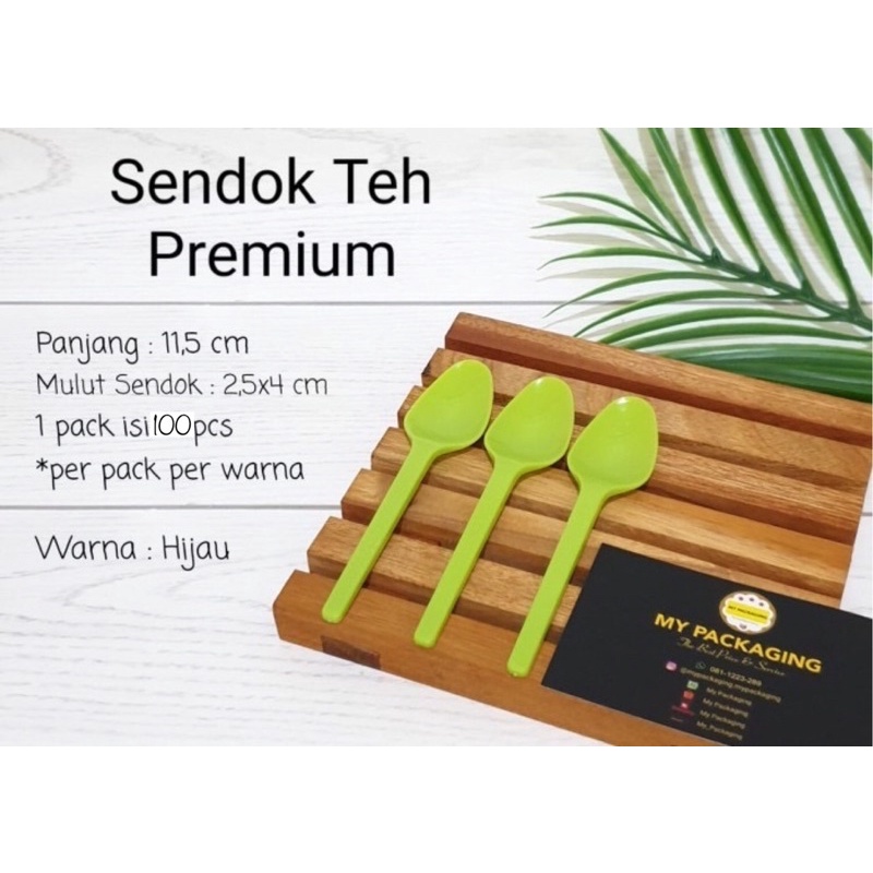 Sendok Plastik Kecil / Sendok Teh Tea Ice Cream Puding PREMIUM isi 100pcs