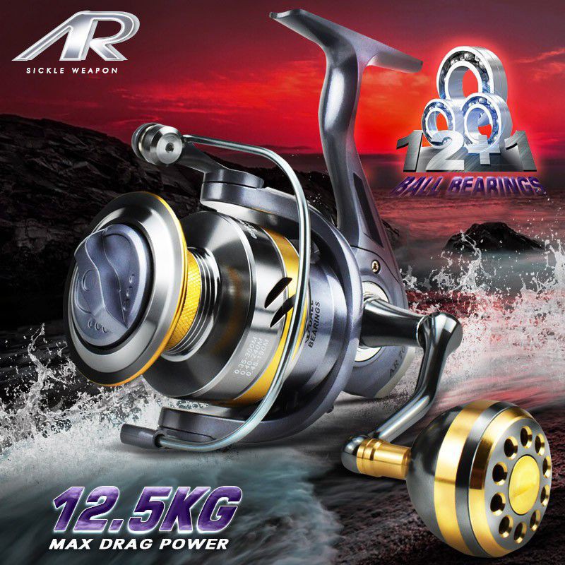 Reel Deukio AR3000-5000,Almunium spool& Handle