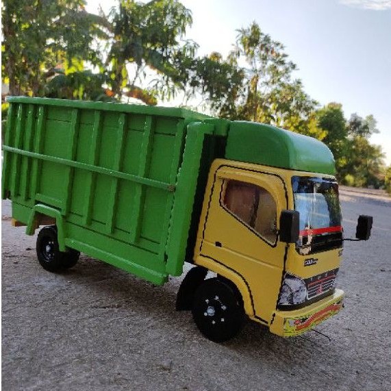 MINIATUR MOBIL TRUK OLENG KAYU JUMBO BESAR TRUCK OLENG MOBILAN ANAK
