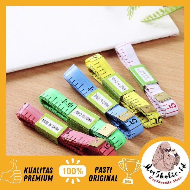 5000 dapat 3 pcs METERAN JAHIT METERAN MULTI FUNGSI ALAT UKUR KAIN BAJU LINGKAR BADAN 1.5 M METER 15