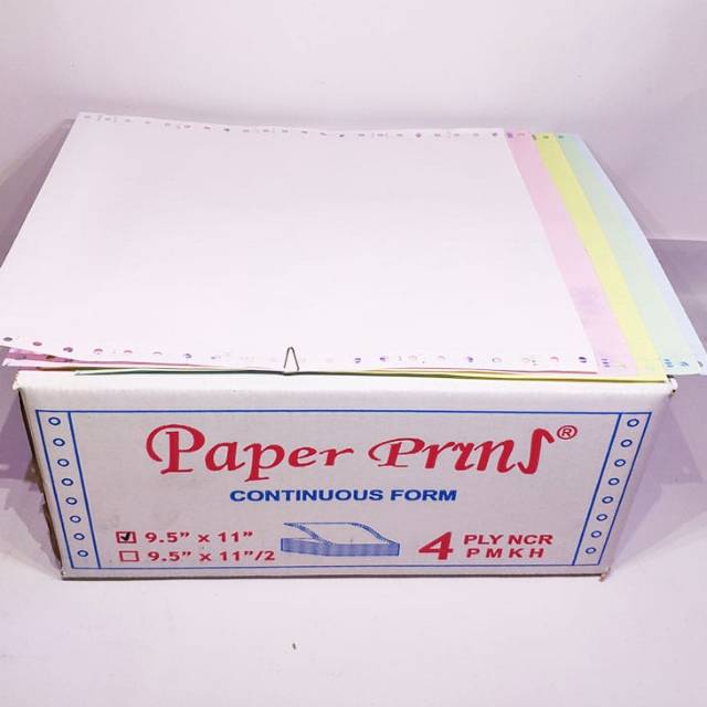 

Continuous Form 9.5 x 11 4ply Full Paper Pryns