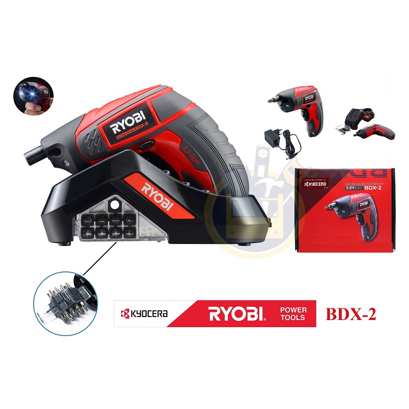 RYOBI BDX-2 Mesin Cordless 3.6 Volt / Mesin Bor Cordless Baterai Mesin Bor Obeng Baterai Elektrik 3.6 V Cordless Screwdriver