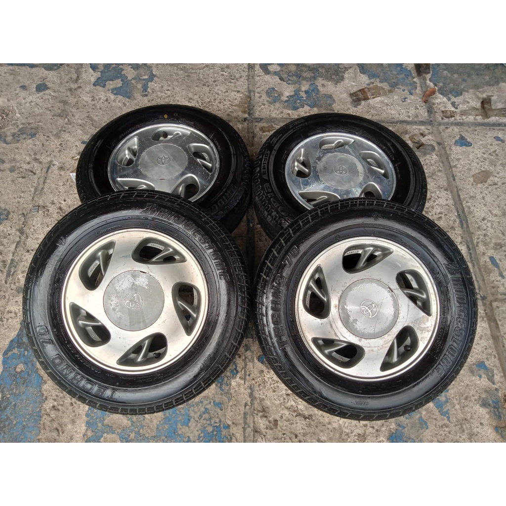 velg seken bekas murah std kijang ring 14x5 pcd 4x114 seken bekas plus ban 195 70 nike 2022