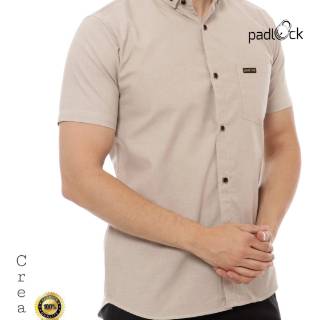 Kemeja Pendek Pria Warna Cream