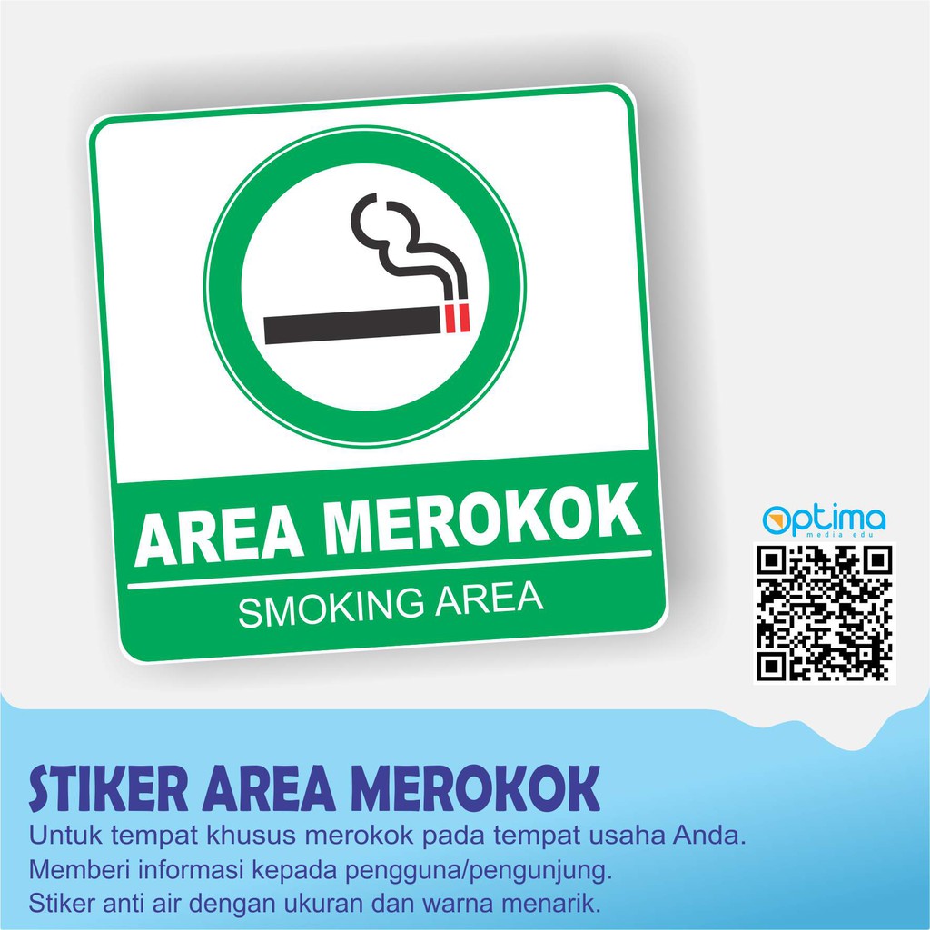 Stiker Area Merokok Area Bebeas Rokok Shopee Indonesia