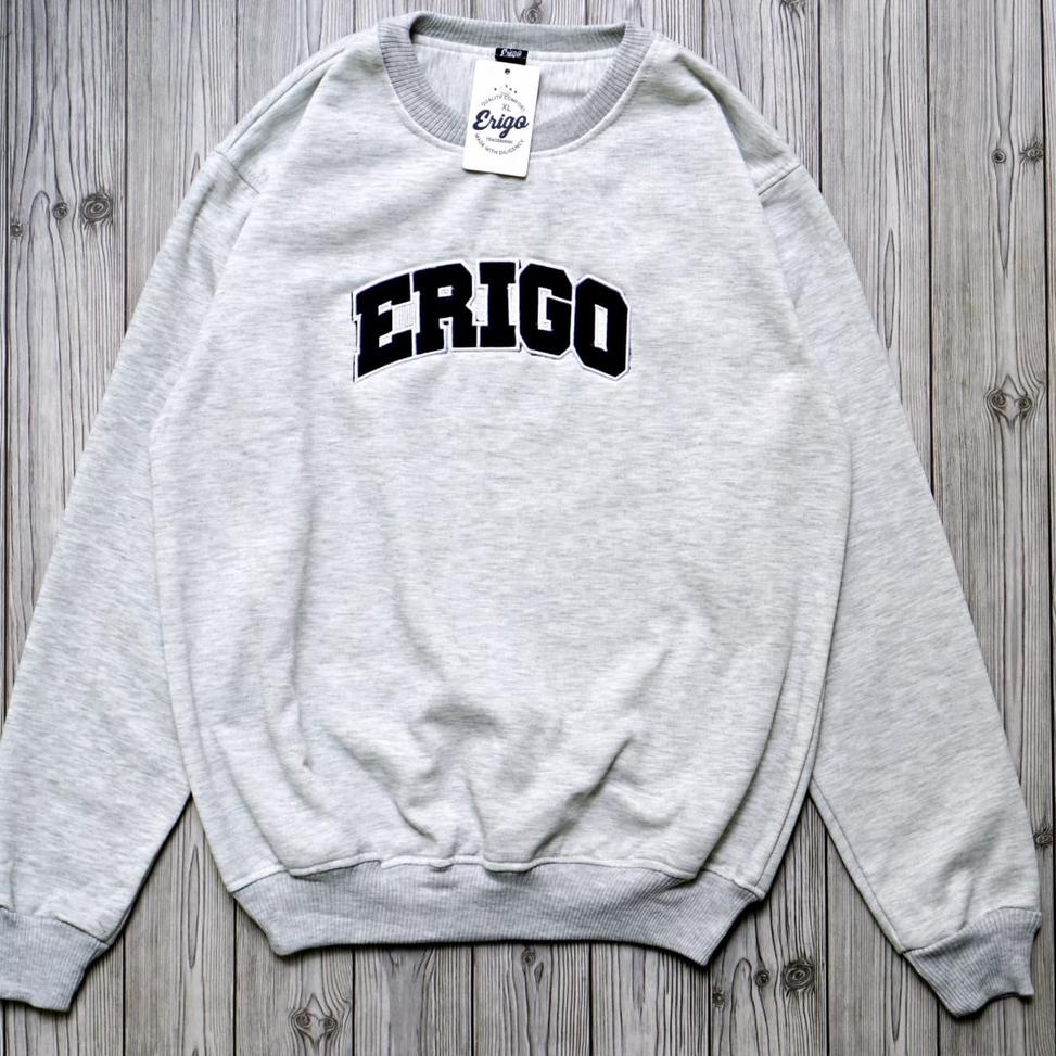 SWEATER ERIGO CREWNECK TERBARU - SWEATER PRIA ERIGO CREW NECK HITAM  C07O