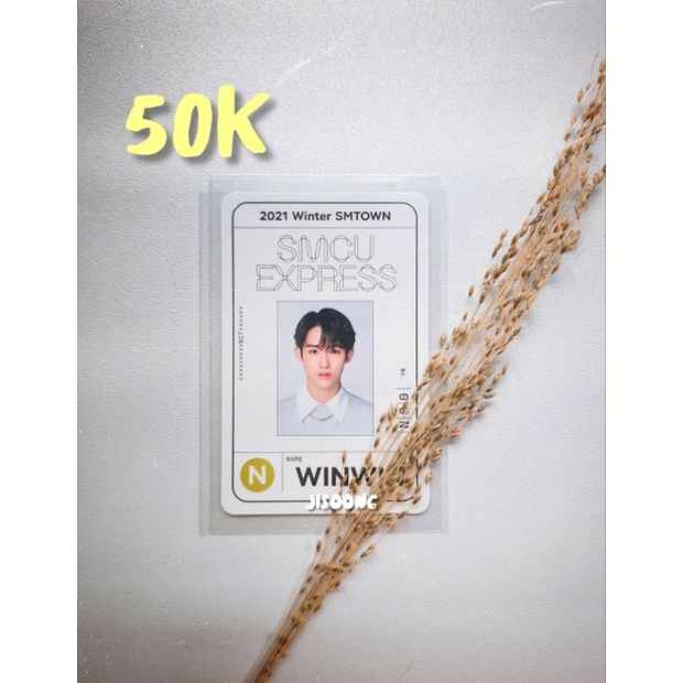 OFFICIAL NCT WAYV pc photocard winwin smcu passcard winter album / baca deskripsi