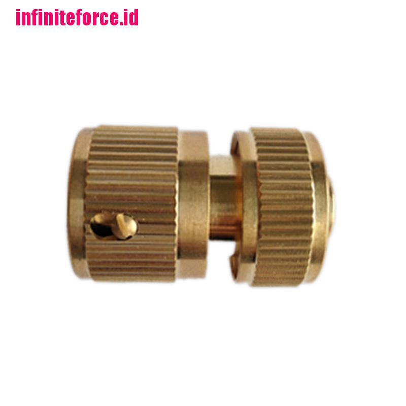 Brass Auto Water Guide Quick Fit Female Hose Pipe Connector Hoselock Clips 1/2 &quot;