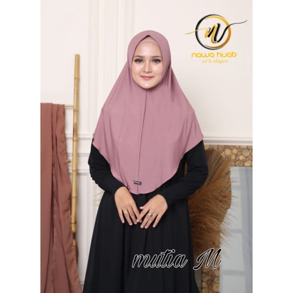 HIJAB MUTIA (M) ORI NAWA - HIJAB INSTAN - JILBAB INSTAN - JILBAB CANTIK