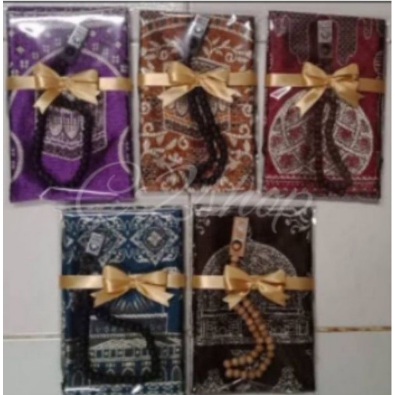Souvenir Tasbih Kayu sajadah kecil mini Hampers pernikahan Premium murah