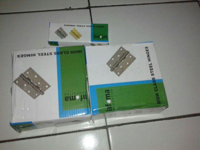 Engsel Lafuma 3 Inch Putih Bagus - Engsel Jendela Murah - Engsel Tebal