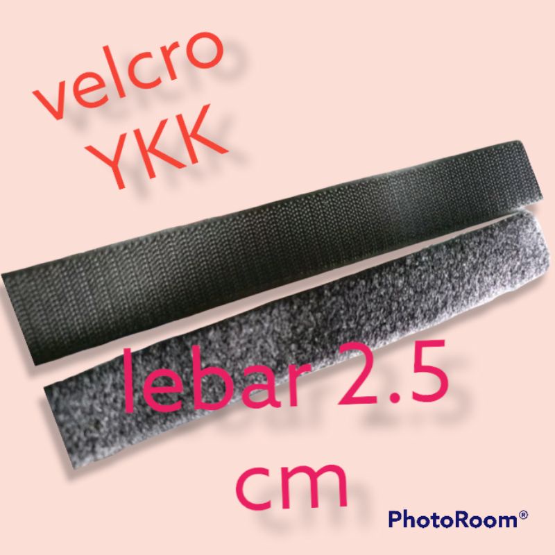 velcro setara ykk lebar perepet 2.5cm meteran