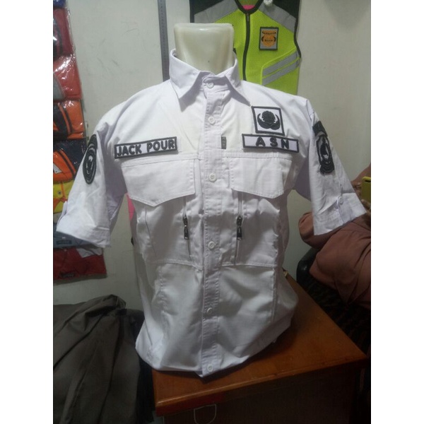 kemeja pol pp putih