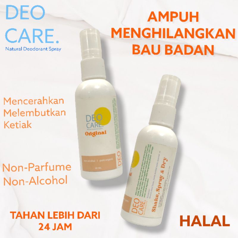 PROMO DEODORANT ORIGINAL TAWAS 60 ML AMPUH HILANGKAN BAU BADAN DEOCARE SPRAY