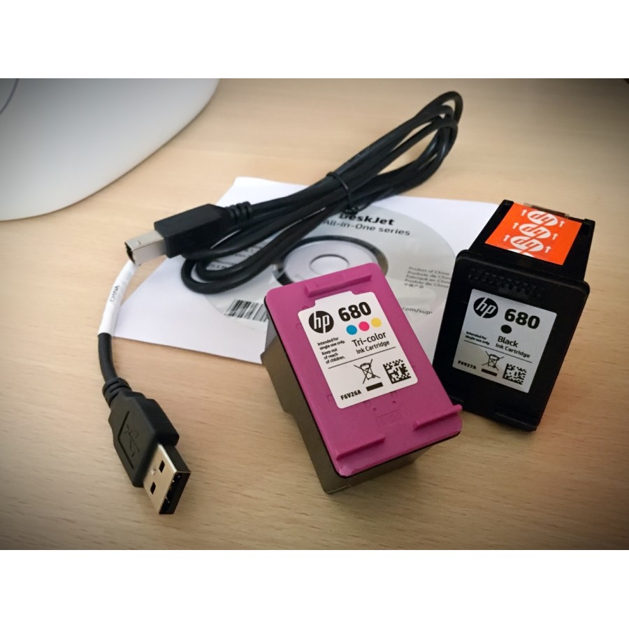 HP 680 Cartridge BLACK Printer HP Tinta Original NEW