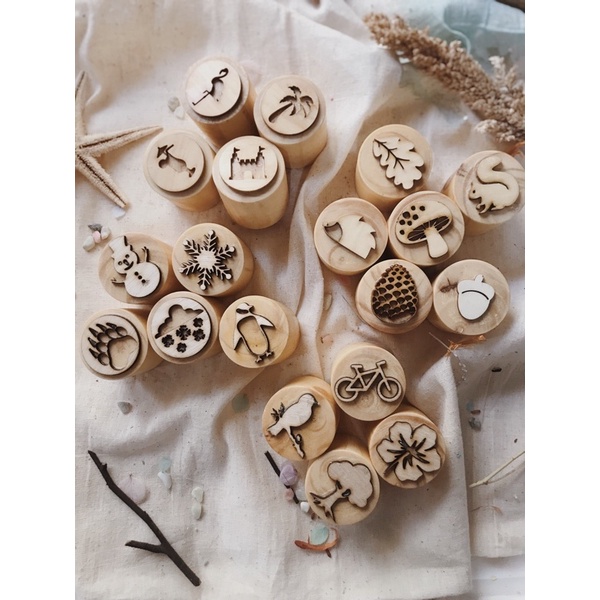 

4 season wooden stamper
