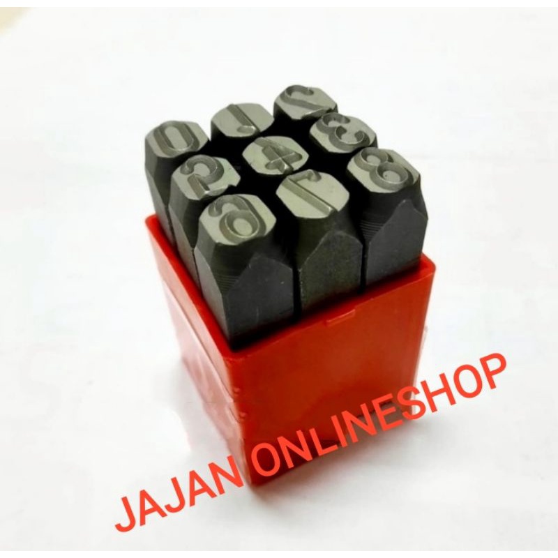 mata ketok angka 10mm - angka ketok 10mm - mata ketok rangka motor