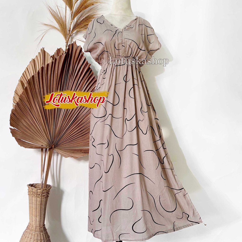 Dress Manohara Bali Panjang Molusca-Molusca Coksu