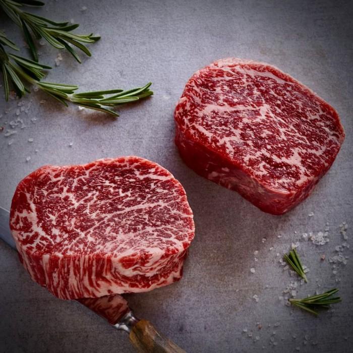 

Steak | Frozen Tenderloin Beef Steak Japan Wagyu Meltique 200Gr