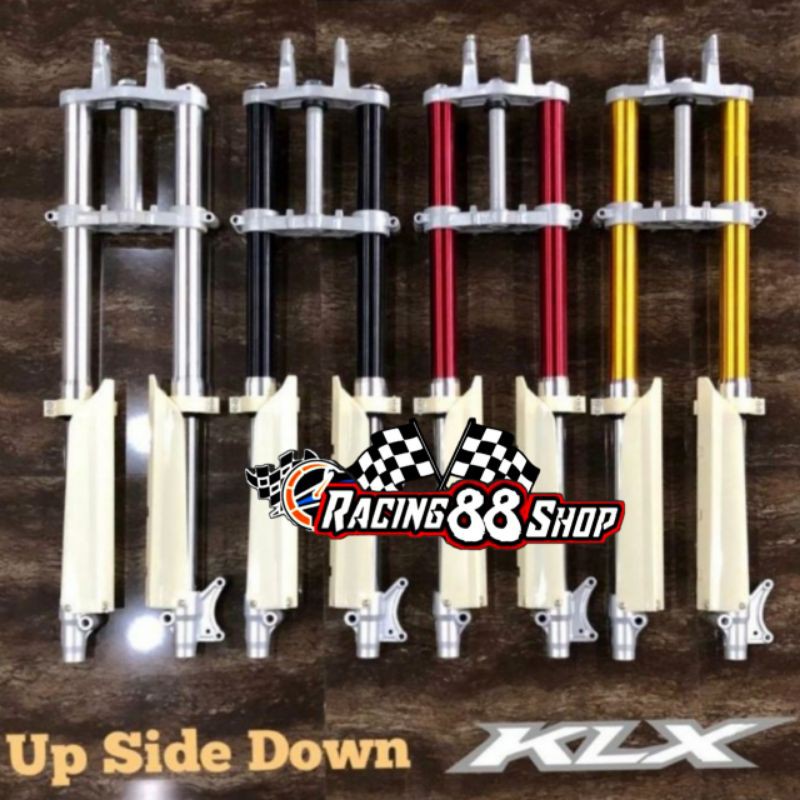 Shock Depan USD Up Side Down Bahan Full CNC Trail KLX S L G BF 150 Dtracker 150 OLD NEW CRF 150 VERZ