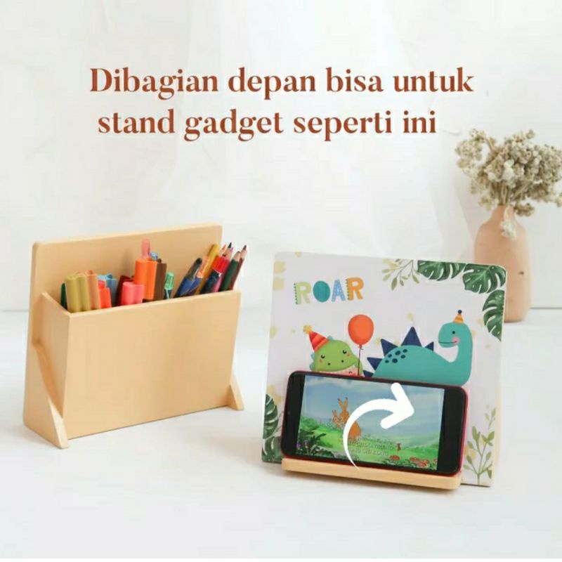 

MOBILE PEN HOLDER CUSTOM MOTIF NAMA Tempat Pensil Anak Lucu WOODEN GIFT PENCIL CASE SOUVENIR