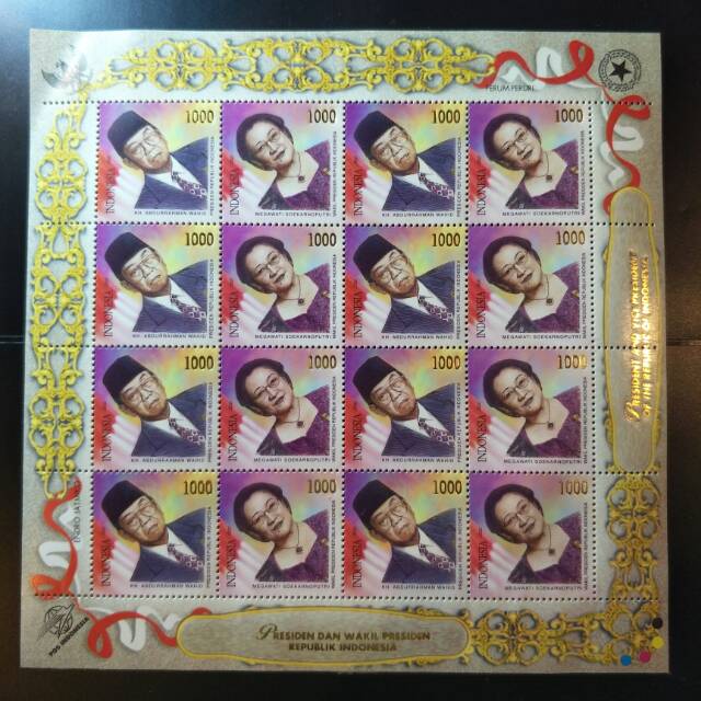 

Perangko / Prangko Presiden Indonesia Gus Dur & Wakil Megawati - 2002