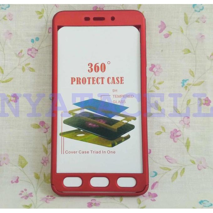 NEW CASE PROTECT 360 XIAOMI REDMI 4A SLIM HARD/IPAKY/FULL BODY/CASING - HITAM MILENIA