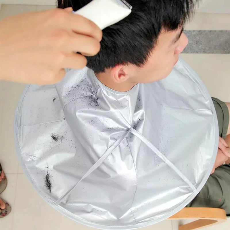 Jubah Apron Pangkas Rambut Barbershop Model Payung 60 cm - 458 - Silver