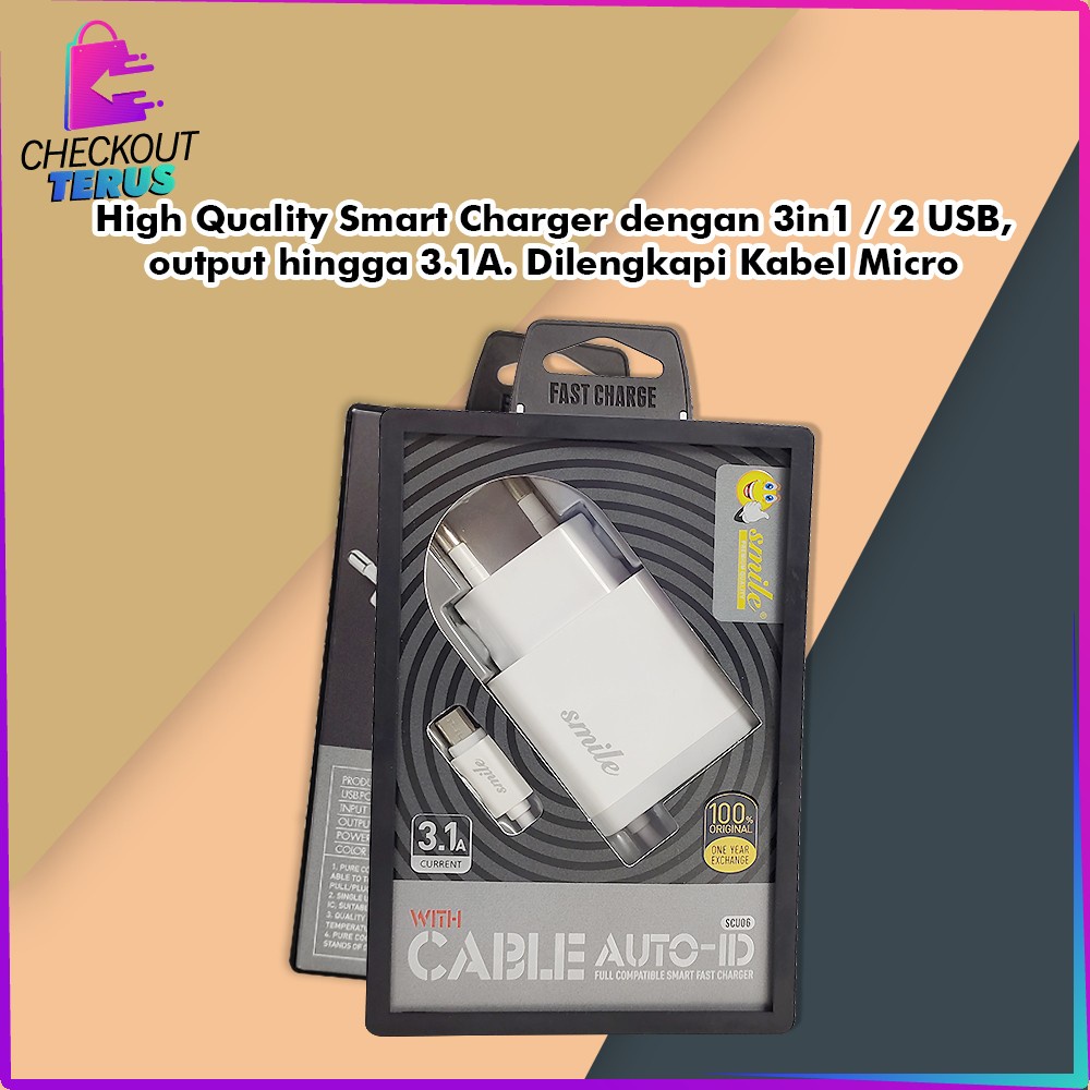 CT C466 Charger Travel Adapter 2 Port USB Colokan USB Pengisi Daya Cepat Dual USB Pengisi Daya Fast Charger Travel